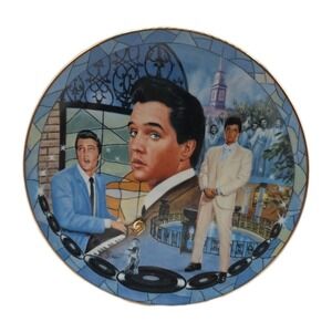 Elvis Presley Gospel In His Soul Musical Bradford Exchange Collectible Plate